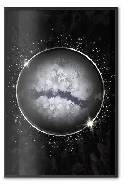 Poster: Profonda inverno - sfera astratta spazio mostra mondo invernale