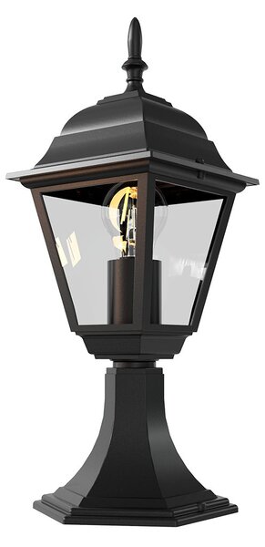 Paletto Lampione Vintage 40cm E27 IP54 Nero - Serie Alfieri