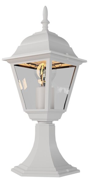 Paletto Lampione Vintage 40cm E27 IP54 Bianco - Serie Alfieri