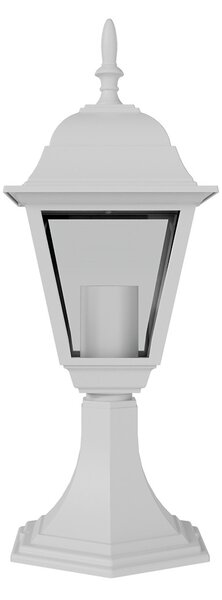 Paletto Lampione Vintage 40cm E27 IP54 Bianco - Serie Alfieri