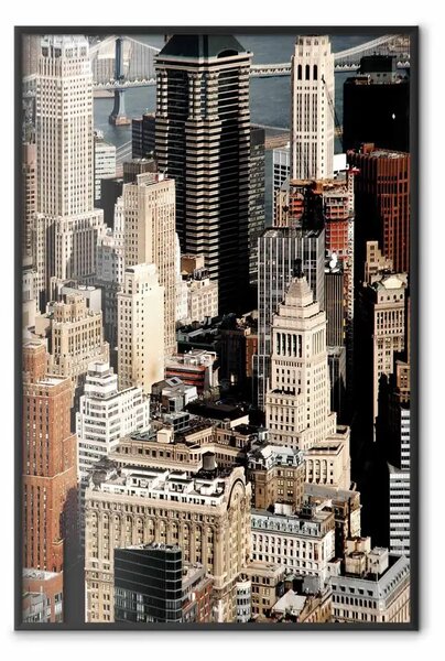Poster: Città vibrante - architettura urbana con vista sui grattacieli