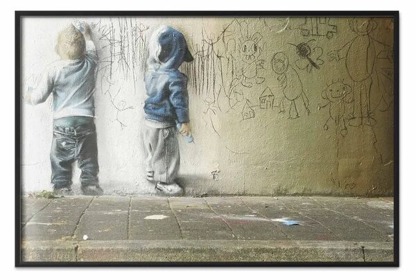 Poster: Nuova generazione - graffiti ragazzi su muro