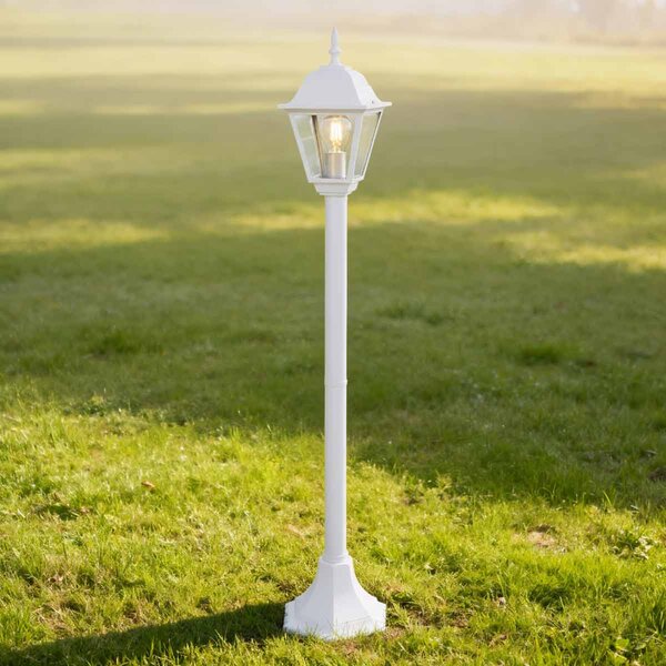 Paletto Lampione Vintage 100cm E27 IP54 Bianco - Serie Alfieri
