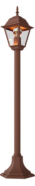 Paletto Lampione Vintage 100cm E27 IP54 Corten - Serie Alfieri