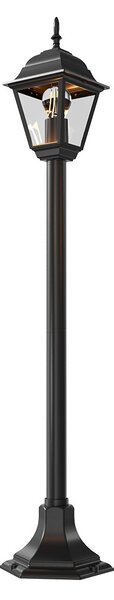 Paletto Lampione Vintage 100cm E27 IP54 Nero - Serie Alfieri