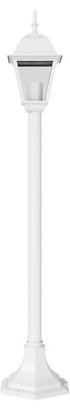 Paletto Lampione Vintage 100cm E27 IP54 Bianco - Serie Alfieri