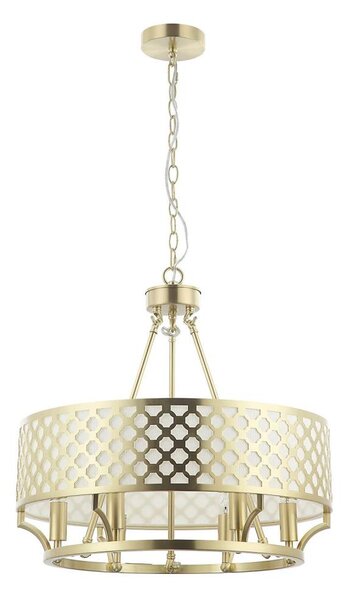 Open Design OR84382 - Lampadario a catena VERNO 6xE14/12W/230V ottone