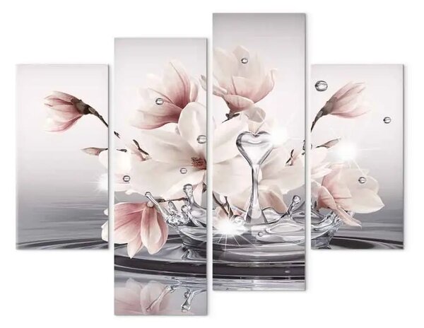 Quadro moderno Nettare d'amore (4 pezzi)
