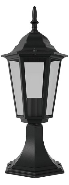 Paletto Lanterna Vintage 40cm E27 IP54 Nero - Serie Tosca