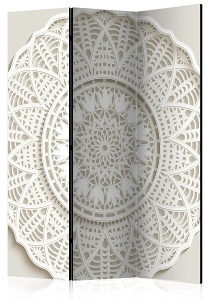 Paravento design Mandala 3D - motivo romantico traforato in stile retrò