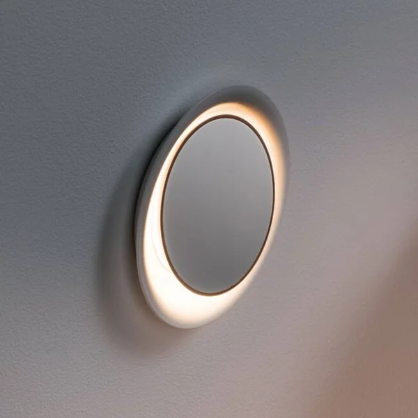 Paulmann Applique a LED da incasso Neordic Decorativ, bianca, rotonda Decorativ, Bianco / Opale, Corridoio, Plastica, Moderno, Faretto da incasso a parete