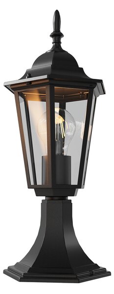 Paletto Lanterna Vintage 40cm E27 IP54 Nero - Serie Tosca