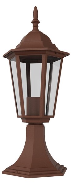 Paletto Lanterna Vintage 40cm E27 IP54 Corten - Serie Tosca