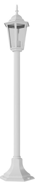 Paletto Lanterna Vintage 100cm E27 IP54 Bianco - Serie Tosca