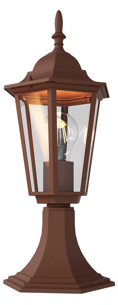 Paletto Lanterna Vintage 40cm E27 IP54 Corten - Serie Tosca