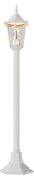 Paletto Lanterna Vintage 100cm E27 IP54 Bianco - Serie Tosca