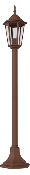 Paletto Lanterna Vintage 100cm E27 IP54 Corten - Serie Tosca