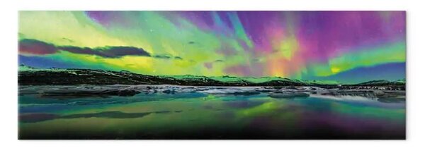 Quadro su tela Montagna astratta - paesaggio boscoso