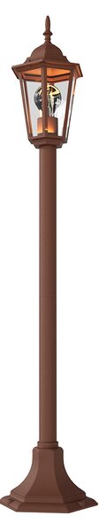 Paletto Lanterna Vintage 100cm E27 IP54 Corten - Serie Tosca