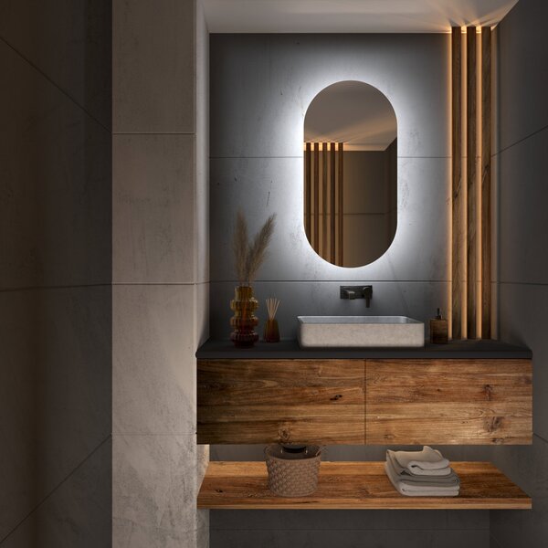 Specchio atipico con luce LED G3