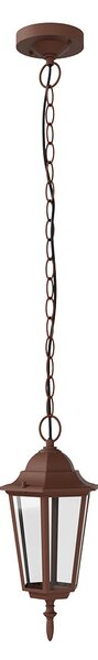 Lampione Storico a Sospensione E27 IP54 Corten - Serie Tosca