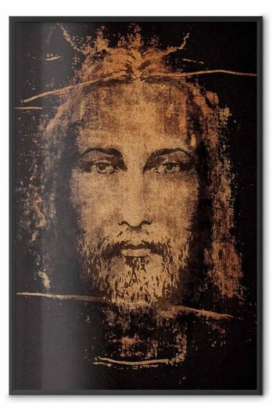 Poster: Sindone di Torino - composizione sacra con volto
