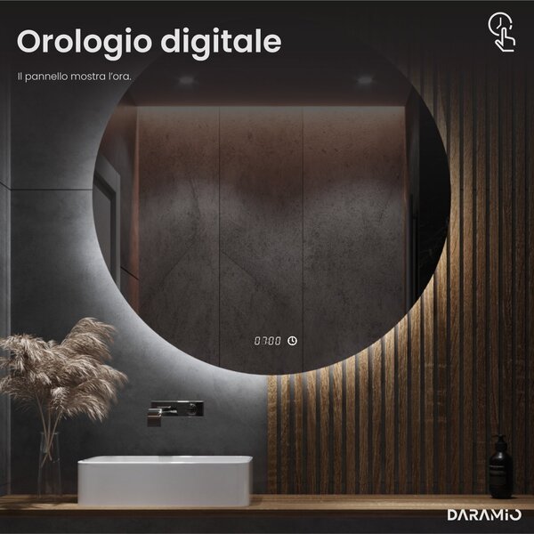 Specchio atipico con luce LED G9