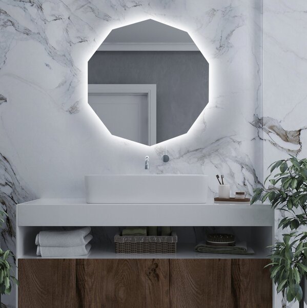 Specchio atipico con luce LED G11