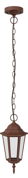 Lampione Storico a Sospensione E27 IP54 Corten - Serie Tosca