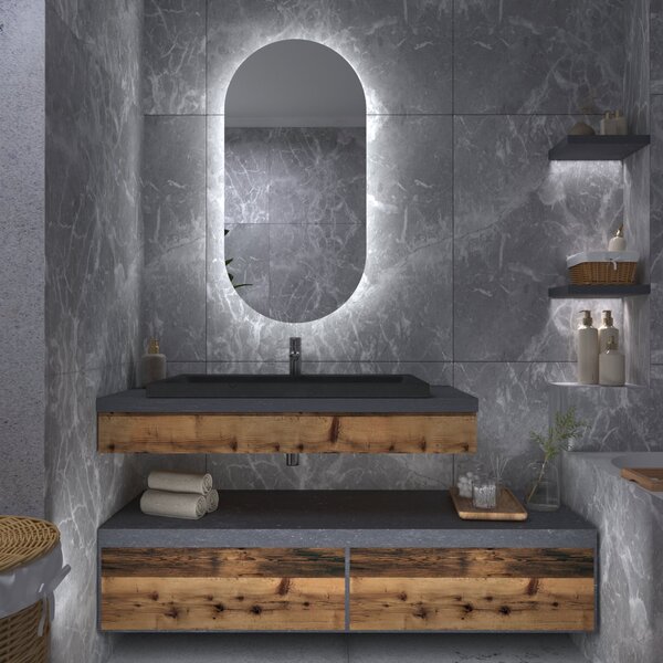 Specchio atipico con luce LED G3
