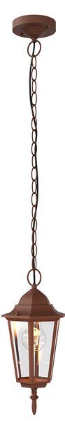 Lampione Storico a Sospensione E27 IP54 Corten - Serie Tosca