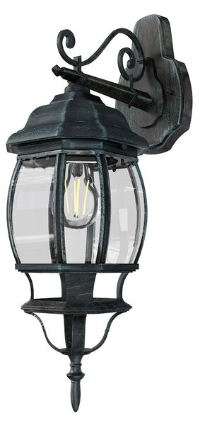Applique da Esterno Storica E27 IP54 Verde Anticato - Serie BELLINI 1B