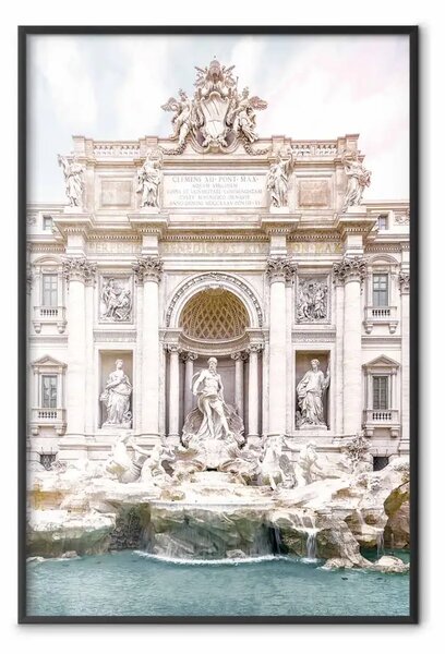 Poster: Fontana di Trevi - composizione con architettura e statue