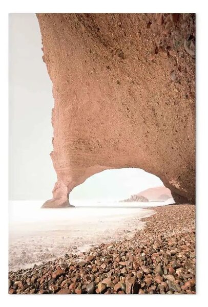 Quadro moderno Legzira verticale - paesaggio marino di opere rocciose