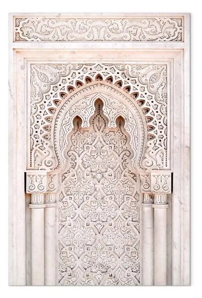 Quadro contemporaneo Splendore traforato verticale - architettura di città araba
