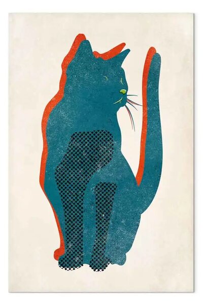 Quadro Umore felino - astrazione di animali