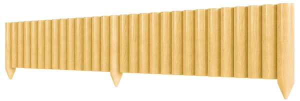Outsunny Recinzione da giardino in legno Pannello decorativo resistente e facile da installare per cortile prato sentiero 176x38 cm naturale | Aosom Italy