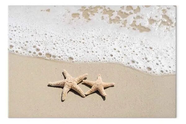 Quadro Ricordo vacanziero - paesaggio stellato