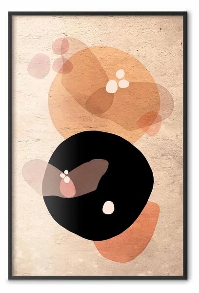 Poster: Farfalla lunare - forme astratte che imitano farfalle e la luna