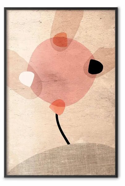 Poster: Mulino a vento sulla collina - modello di vegetazione