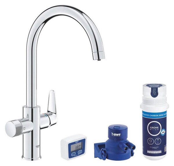 GROHE Miscelatore per lavello GROHE Blue Pure cromo con funzione di filtro 30593000