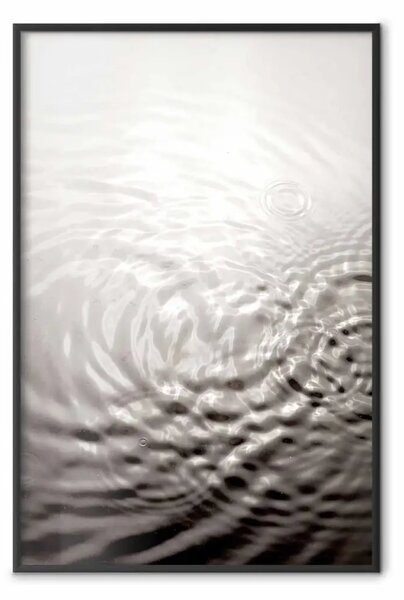 Poster: Specchio d'acqua - paesaggio acquatico con onde e riflessi di luce