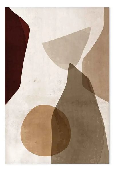 Quadro moderno Armonia Autunnale - texture autunnale astratta