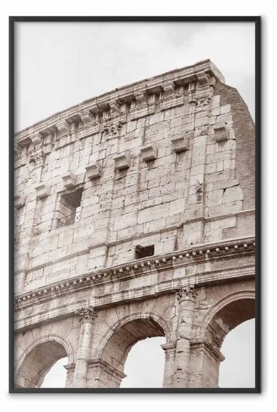 Poster: Colosseo - architettura storica su sfondo celeste