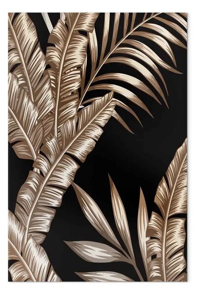 Quadro su tela Isola d'oro verticale