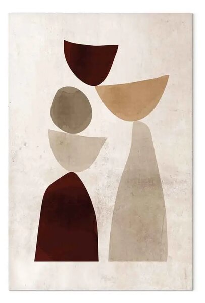 Quadro moderno Equilibrio di forme verticale
