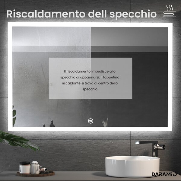 Specchio con luce LED F5
