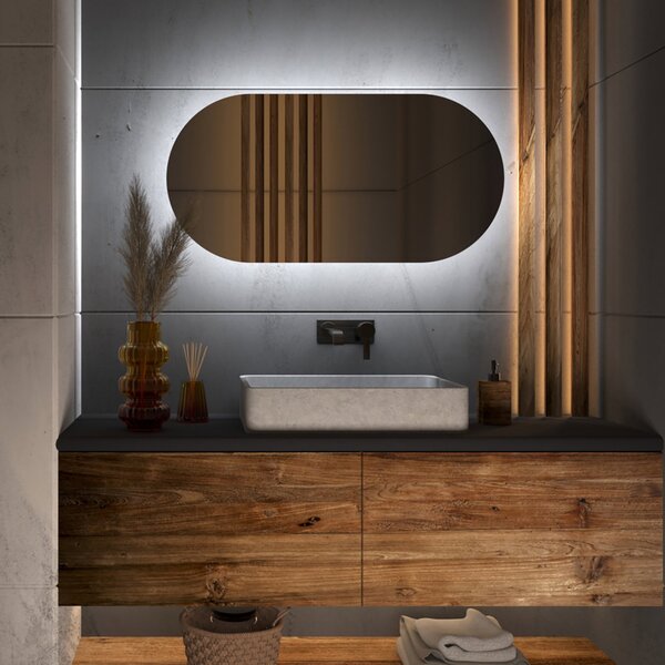 Specchio atipico con luce LED G4
