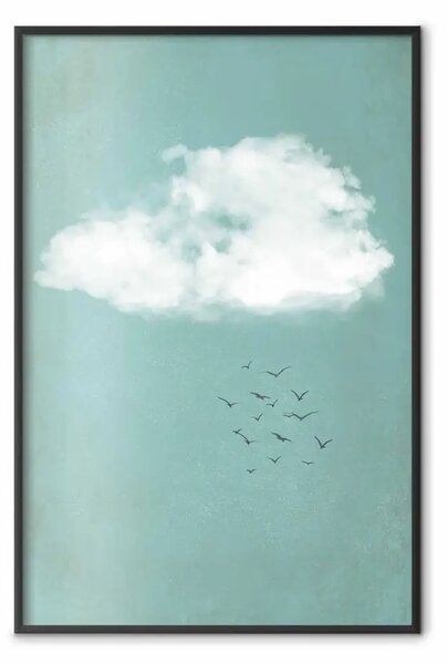 Poster: Cumulo uccelli - uccelli volanti, cielo, nuvola