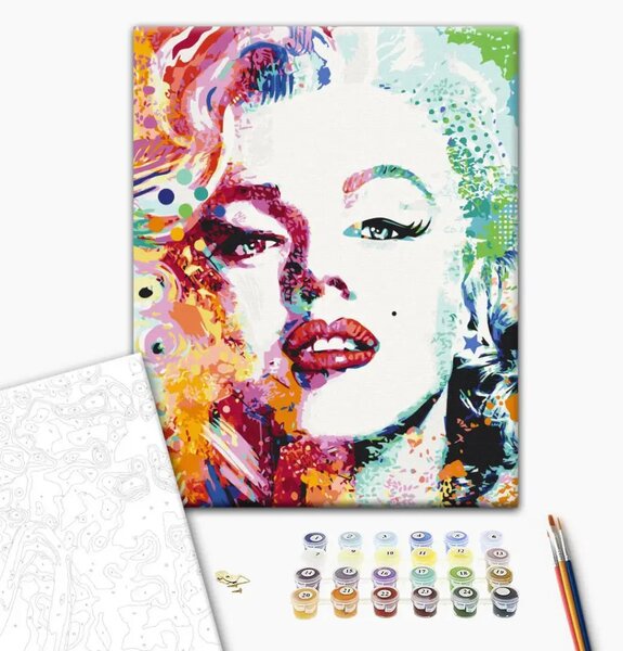 Quadro da dipingere con i numeri L'affascinante Marilyn